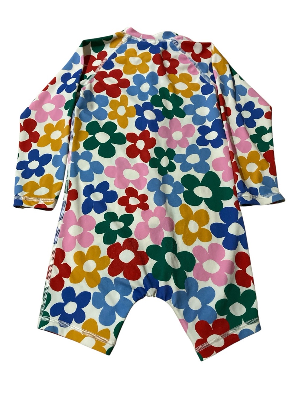 Hanna Andersson Multicolor Floral Zip-Front Rash Guard One-Piece - Picture 4 of 7